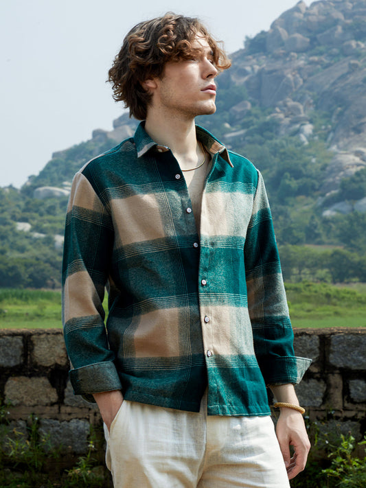 Mens green shirt
