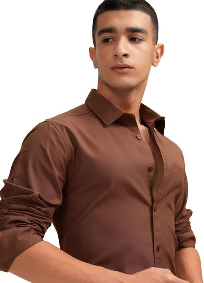 Highlander Men's Solid Casual Shirt